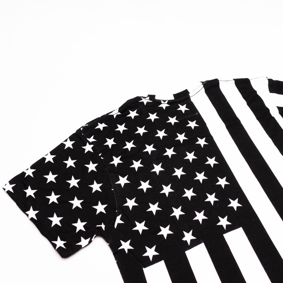 Eleven Paris black & white work hard short sleeve t-shirt tee top size medium M - Picture 10 of 10